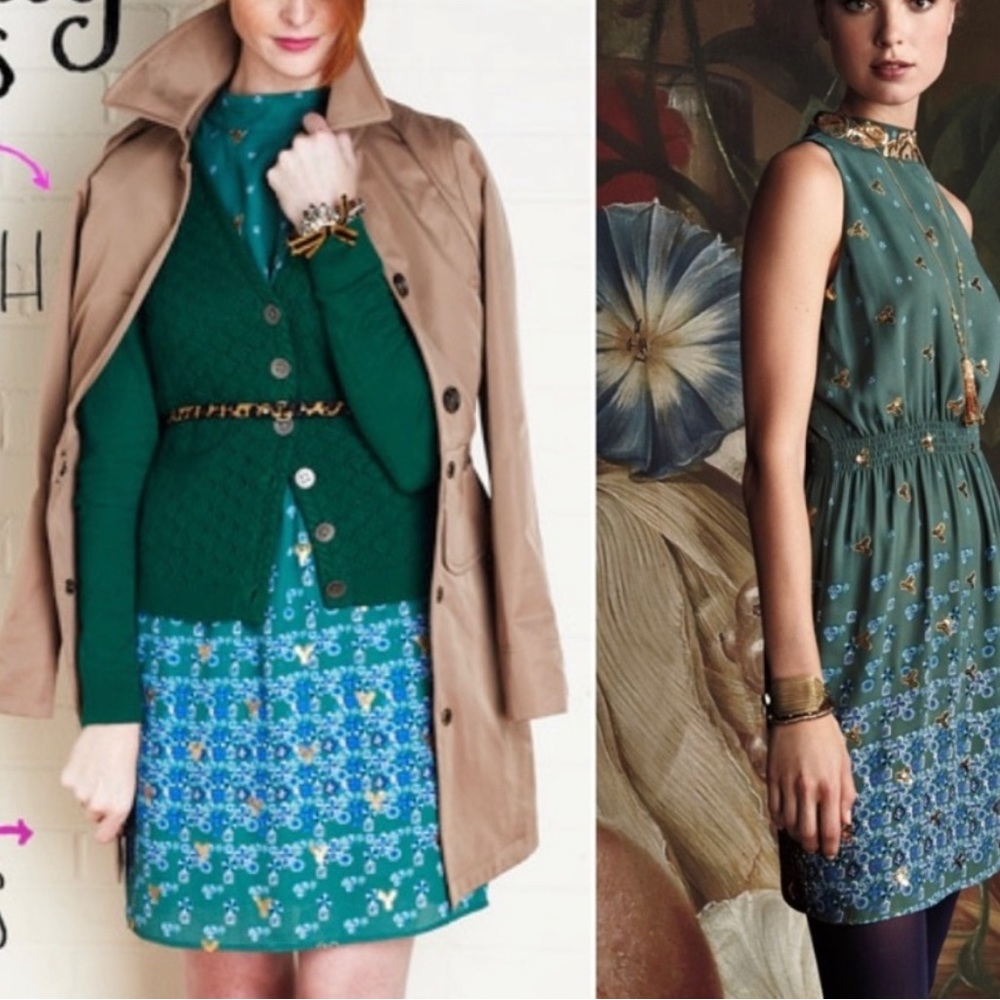 Anthropologie Sachin + Babi Empyrean Sequin Dress Size 2